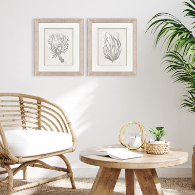 Neutral Seagrass Framed Art