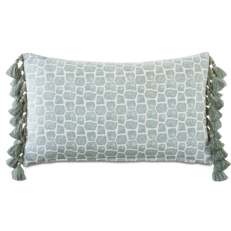 Monogram Linen Lumbar Pillow Cover & Insert