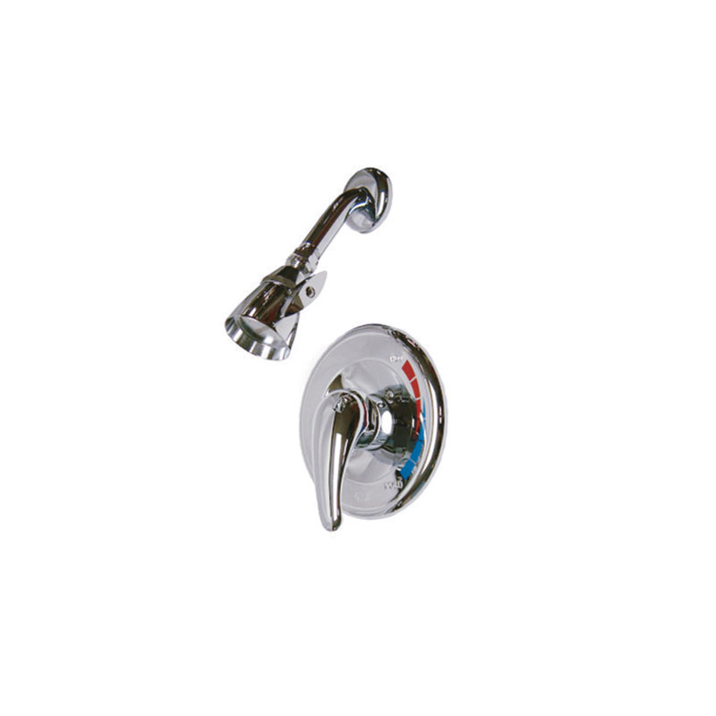 Kingston Brass Single-Handle Pressure Balanced Shower Faucet, Silver