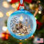 3.5'' Handmade Glass Ball Ornament