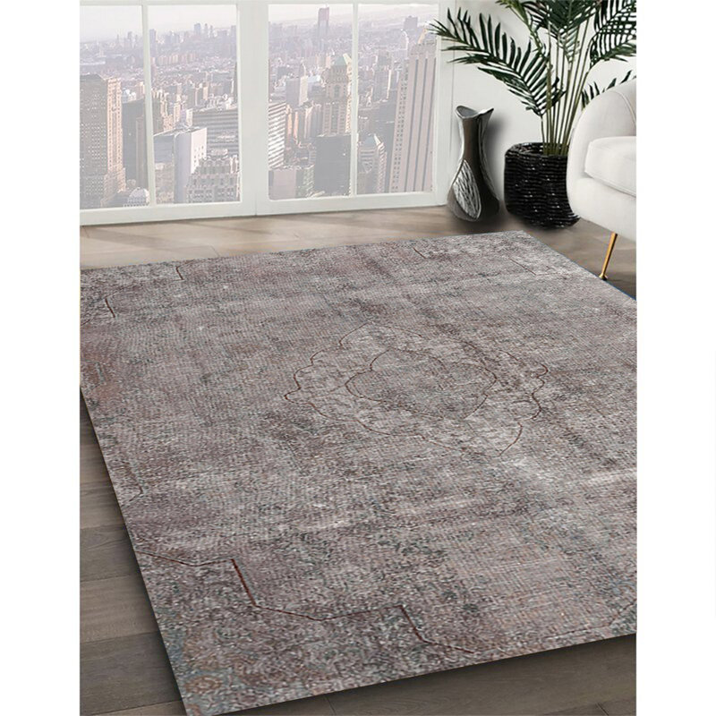 Tapis 100% traditionnel lavable à la machine 3283, Carré 7 pi