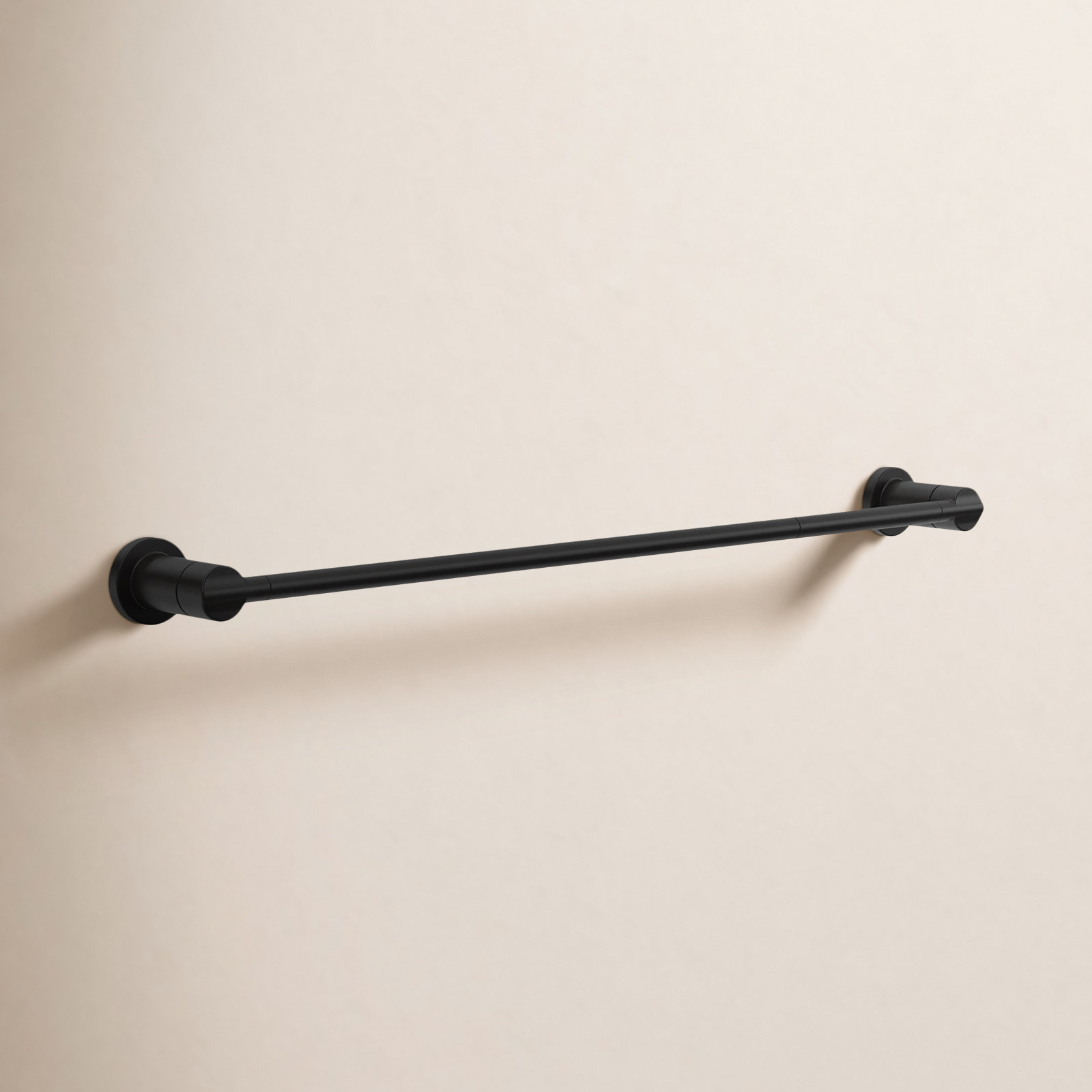 Nicoli 18" Towel Bar with Extender, Matte Black