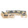 Sehrish Acacia 11 - Person Modular Patio Conversation Sets with Cushions