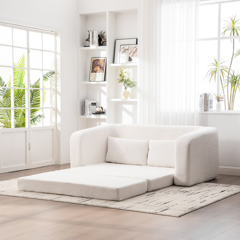 Upholstered 30.4 " Fabric Sofa Bed