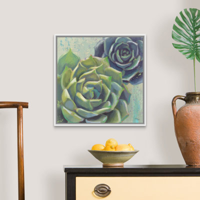 «Succulents I Crop», art mural sur toile