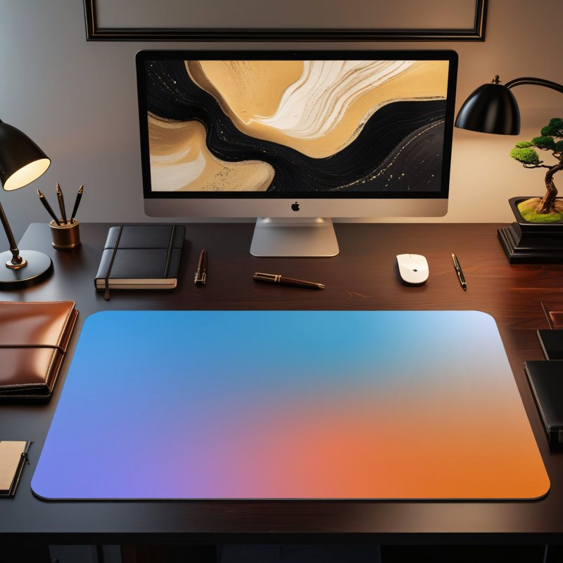 Polyester Desk Pad, 14.4x12.1