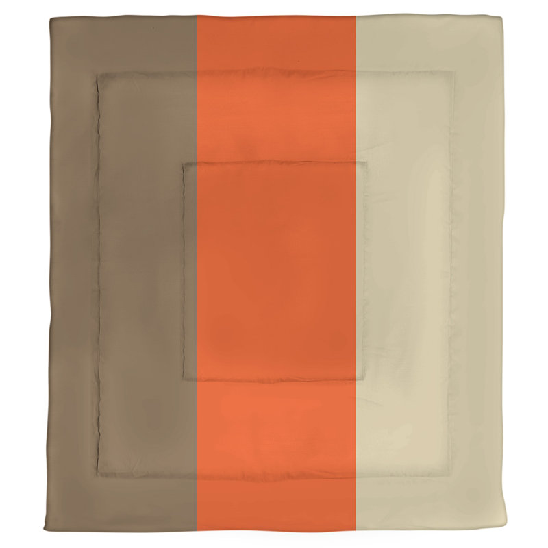 Édredon simple réversible Baltimore Baseball, Édredon simple, Or / orange / crème