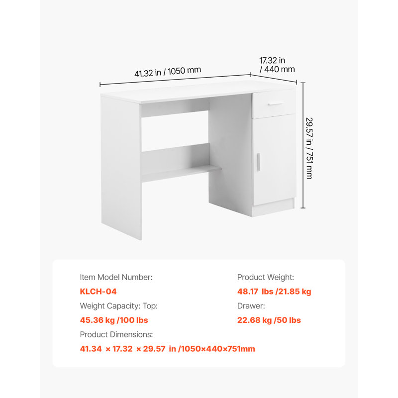 105cm Writing Desk