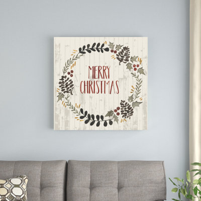 «Rustic Christmas II» par Grace Popp - reproduction d'art sur toile tendue