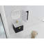 24" Wall-Mounted Bathroom Vanity With Ceramic Sink And Side Cabinet, Soft Close Doors, Combination Cabinet-967762648