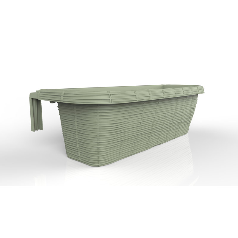 Jardinière en plastique à auto-arrosage, Vert