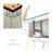9'Premium Crystal Tempered Glass Shuffleboard Table