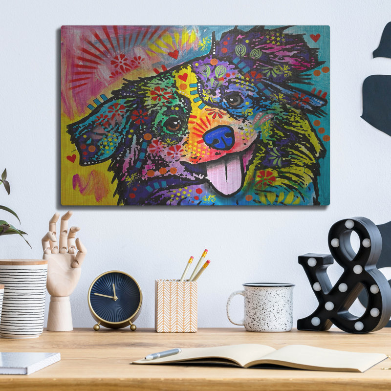 " Fuzzy Pupper " by Dean Russo, 12" H x 16" W