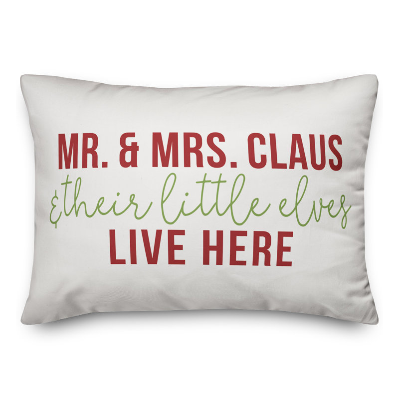  Coussin Mr et Mme Claus, Polyester/ Bourre en polyester