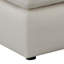 Fauteuil rembourré ivoire