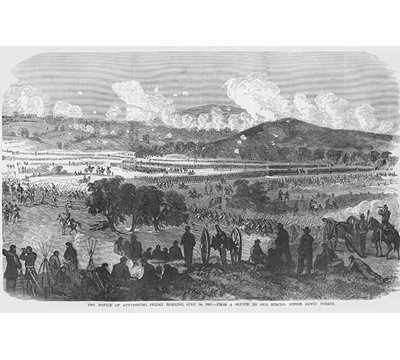 " Battle Of Gettysburg " by Frank Leslie