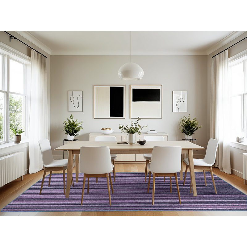Striped Indoor Rug, Rectangle 7' x 10'