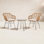 Fuze Wicker 2 - Person Patio Conversation Set with Cushions