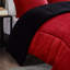 Édredon double rouge et noir avec lit chaud et noir / design facile-122450165-122450172
