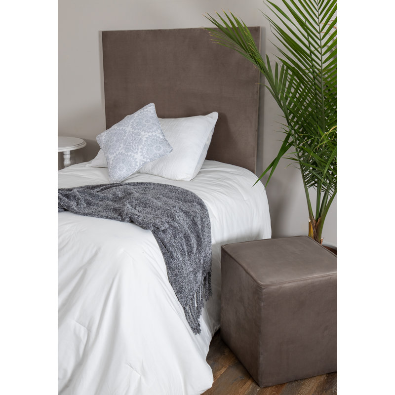 Boroughbridge Upholstered Ottoman, Gray