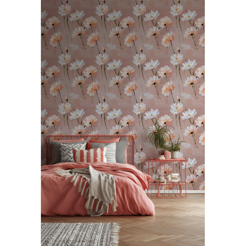 Murale peinte Blush Daisy