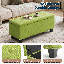 Repose-pieds rembourré en tissu avec banc de rangement Grimstad-222656635