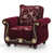 Chenille bourgogne