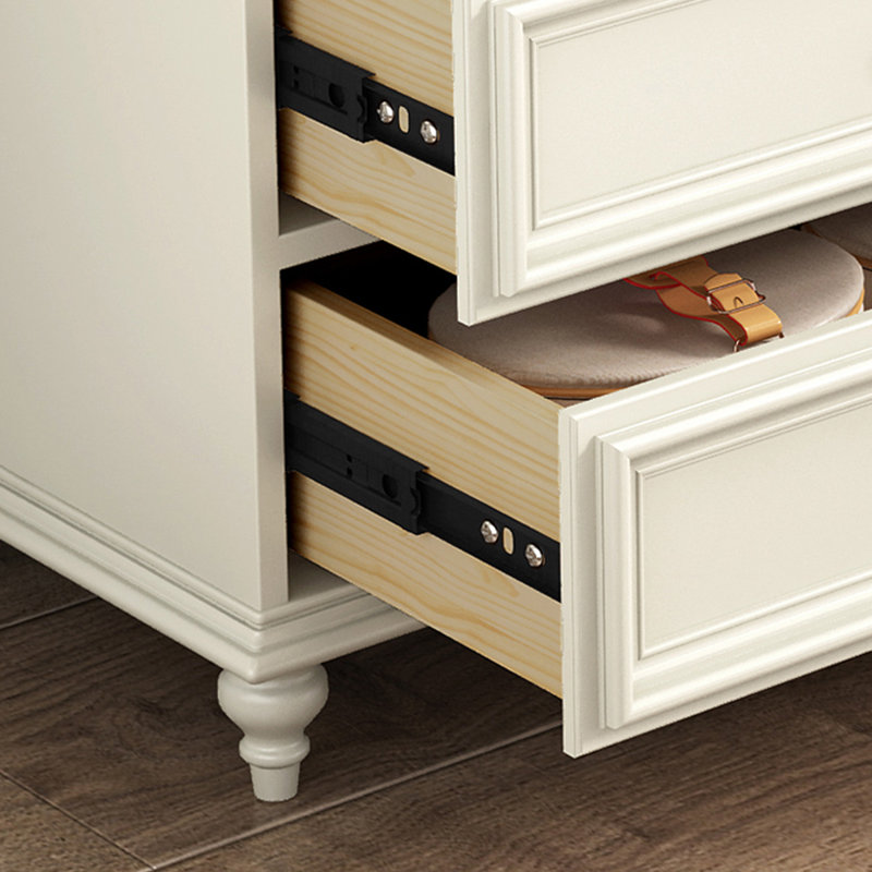 Armoire d'appoint en bois manufacturé blanc, H 39,37 po x l 39,37 po x P 13,78 po