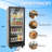 5.7 Cu.Ft Commercial Upright Beverage Display Refrigerator In Black With Glass Door