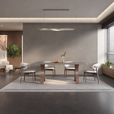 Light luxury and minimalist dining table set