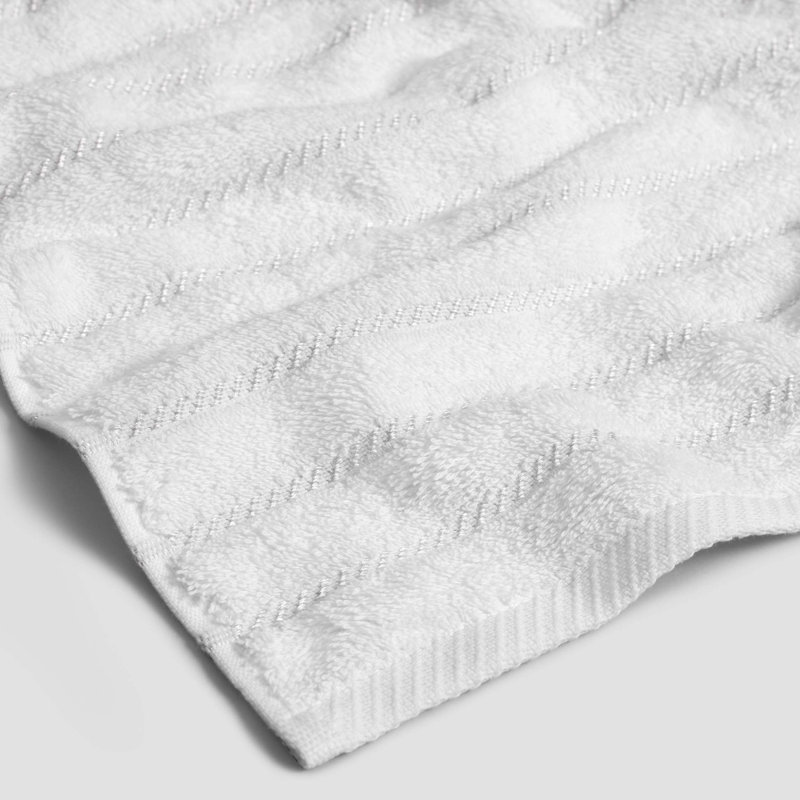 100% Cotton Midweight Hand Towel, White