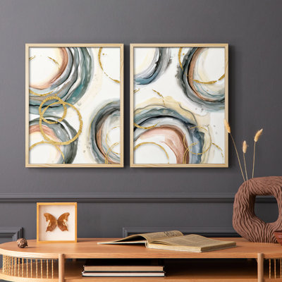 Gold Elasticity I-Premium Framed Print -Ready to Hang - No Nails Required - No Nails Required