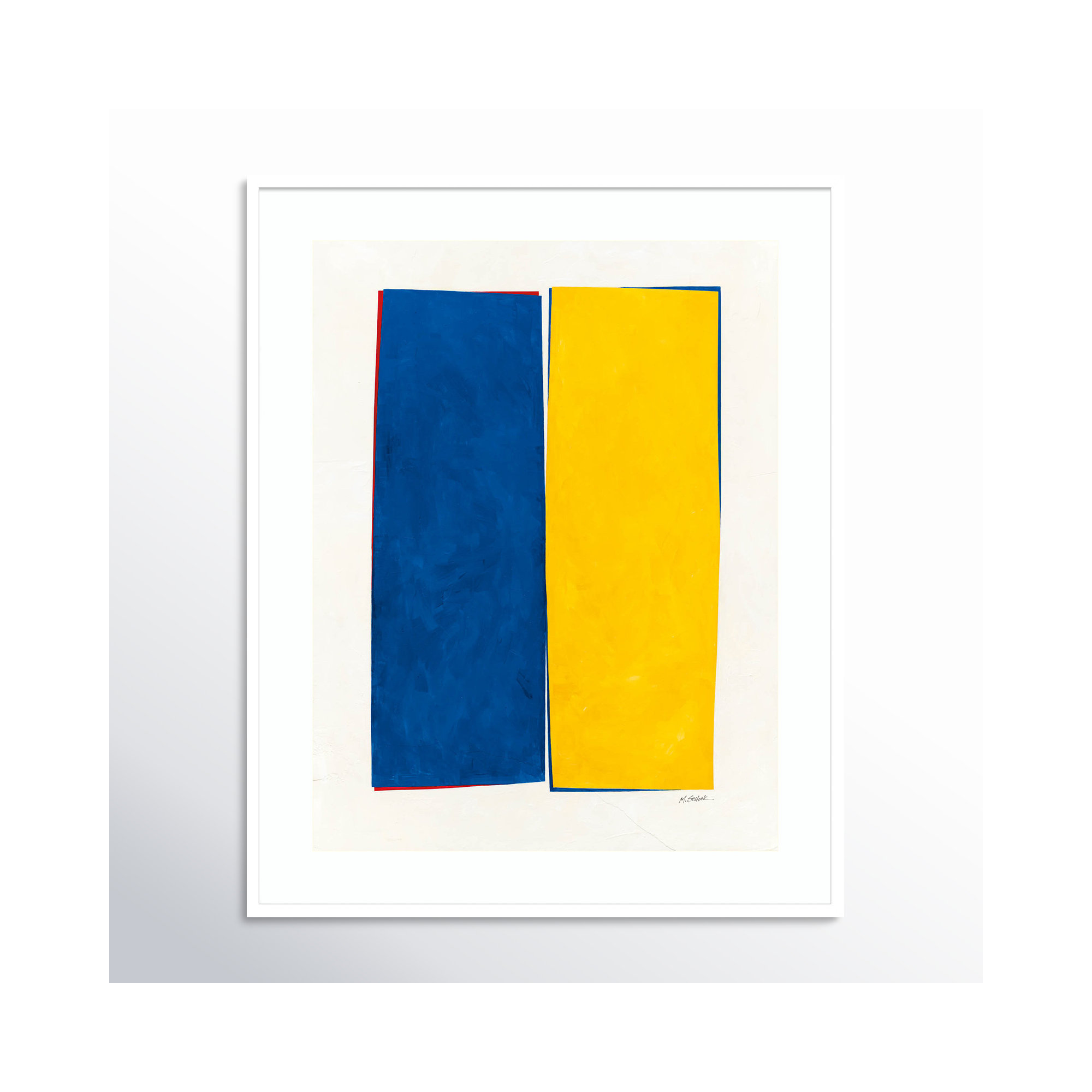 Monolithic I Wood Framed Wall Art Print, White Framed, 41" H x 33" W