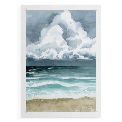 South Beach Storm I - Impression sur toile seulement - NON-CADRE