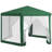 Outsunny 13' X 11' Outdoor Party Tent, Hexagon Sun Shade Shelter Canopy With Protective Mesh Screen Sidewalls, Ropes & Stakes