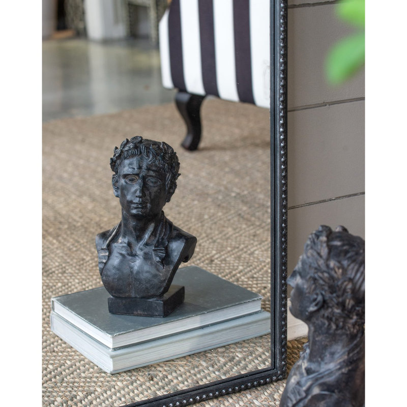 24"X 42" Classic Design Mirror With And Baroque Inspired Frame For Bathroom, Entryway Console Lean Against Wall