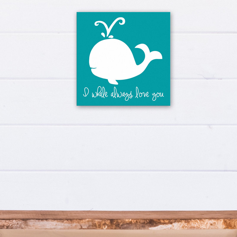 « baleine always love », art sur toile Kacie