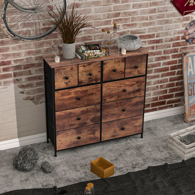 Commode combinée 10 tiroirs l 39,38 po