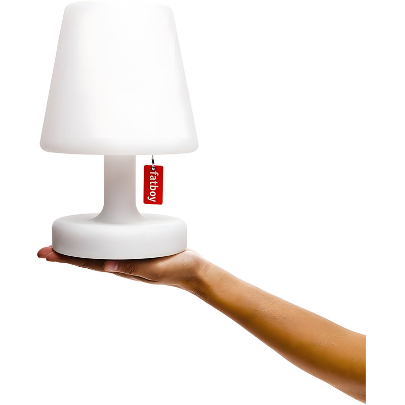 Edison Rechargeable Portable LED Lamp With Dimmable Light | Compact Splash-Resistant Design | 8-Hour Runtime