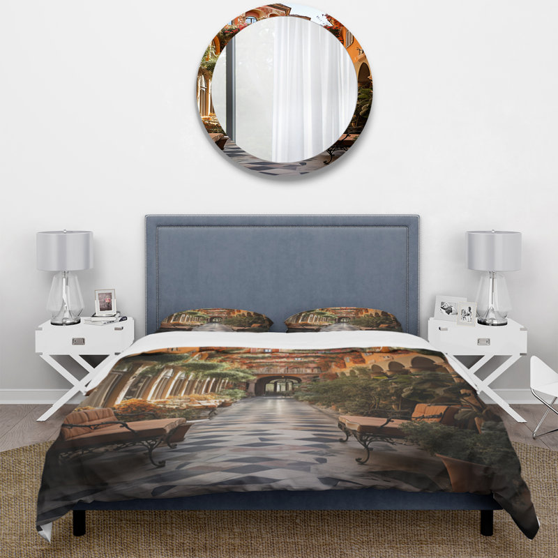 Ensemble de housse de couette en microfibre / polyester espagnol Hacienda Bedding