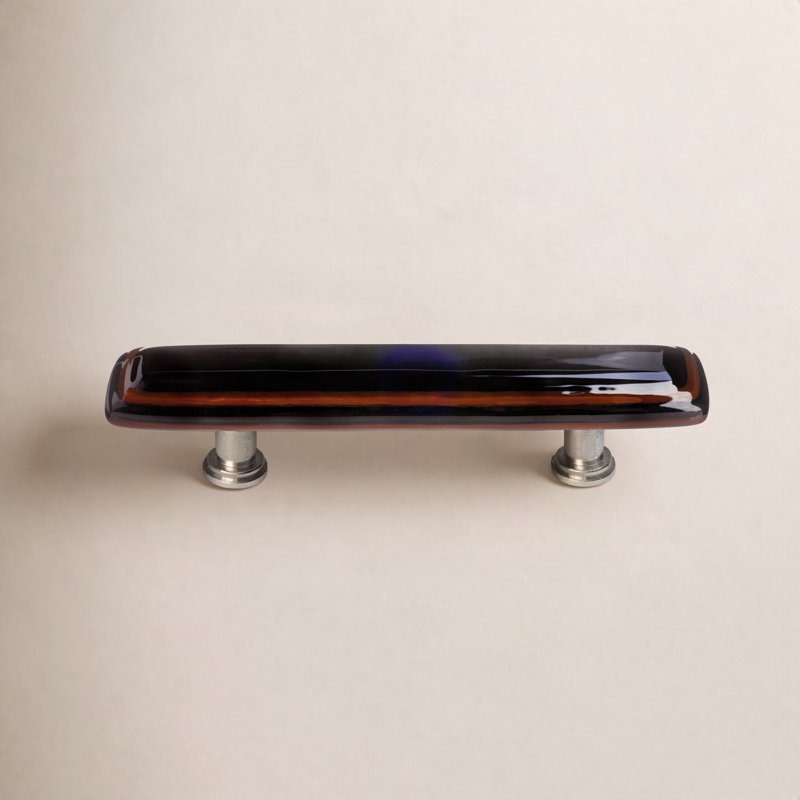 Stratum Bar / Handle Pull, Woodland/Black, Satin Nickel