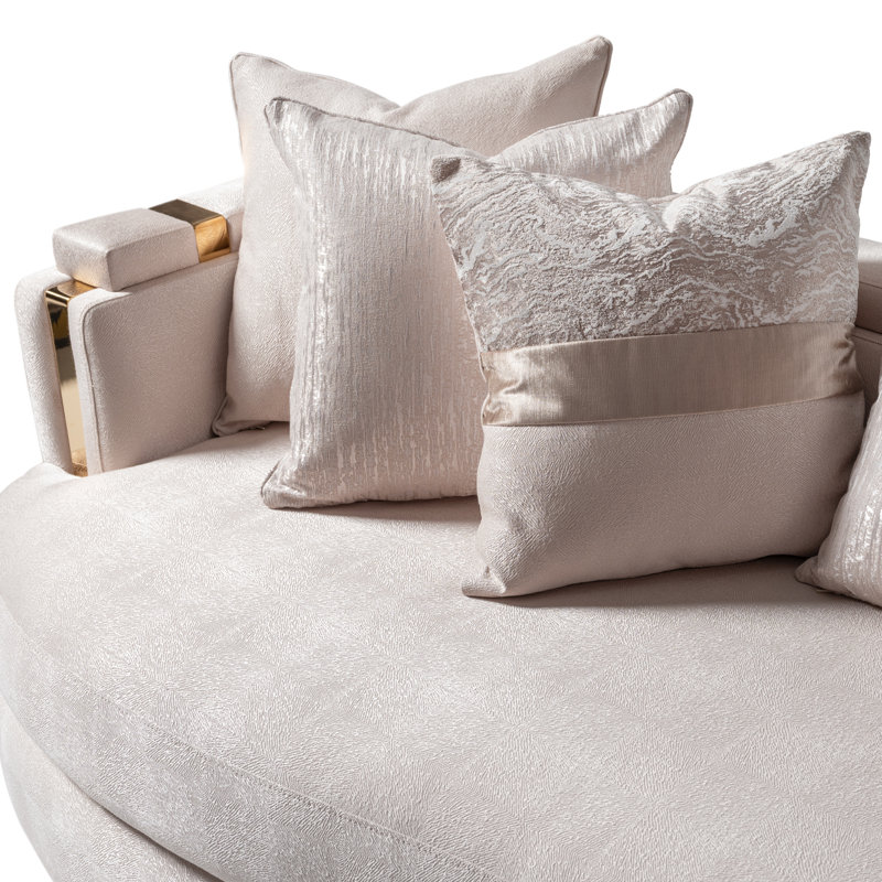 Carmela 102'' Square Arm Curved Sofa