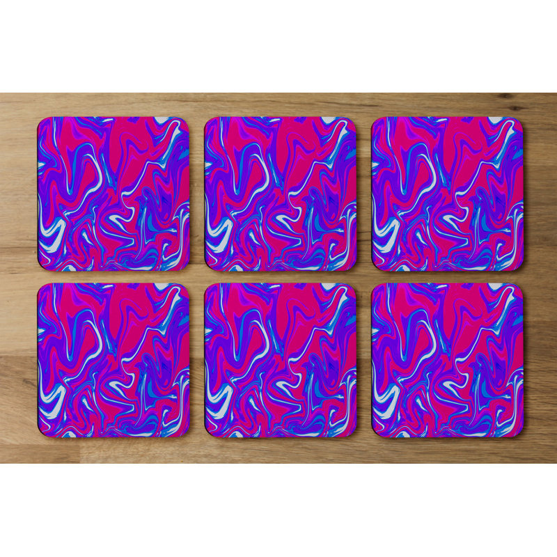 Square 6 Piece Coaster Set