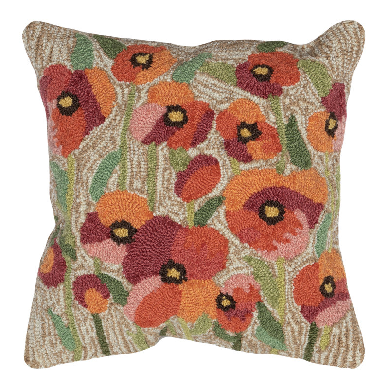 Floral Outdoor Throw Pillow