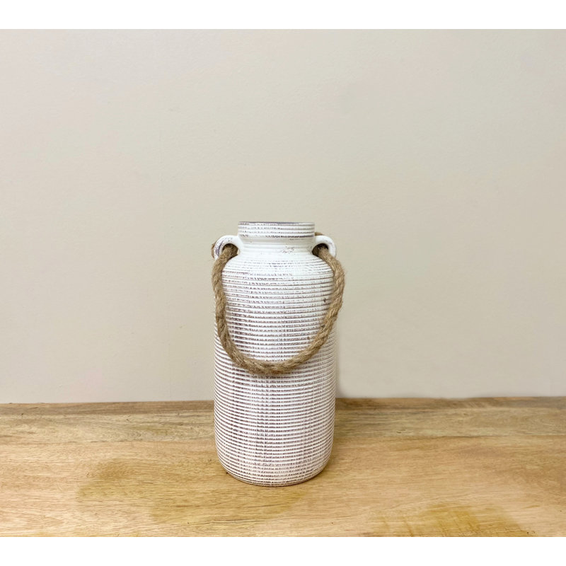 Dykstra Stoneware Table Vase, 27cm H x 14cm W x 14cm D
