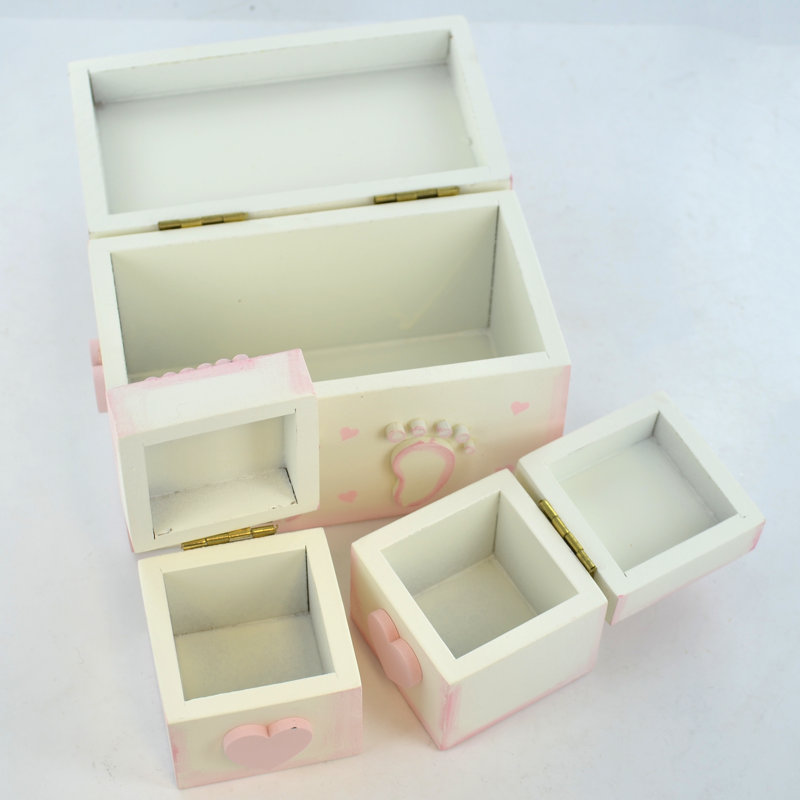 Raynham 3 Piece Handmade Solid Wood Memory Box Set