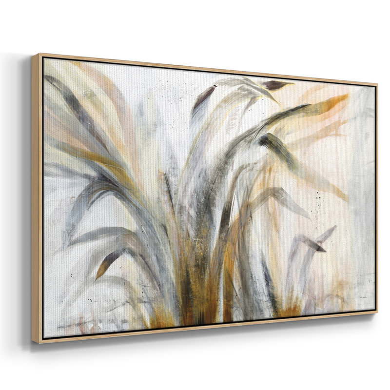 Déluge encadré sur toile, Toile naturelle avec cadre flottant, H 17 po x l 25 po x P 2 po
