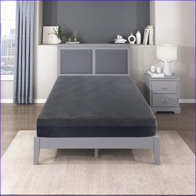 Mattresses Queen 11-inch Green Tea Gel-Infused Memory Foam Dark Gray Mattress in a Box | Foam | Queen, Queen