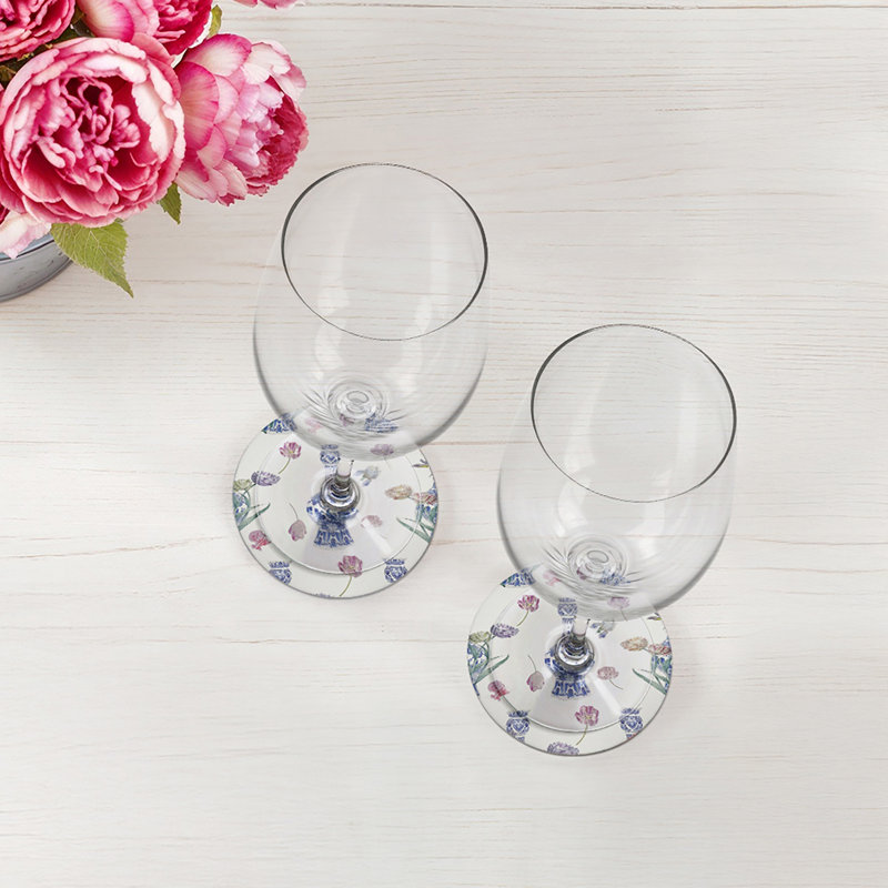 Royal Delft Purissima Vegan Leather Round Coasters