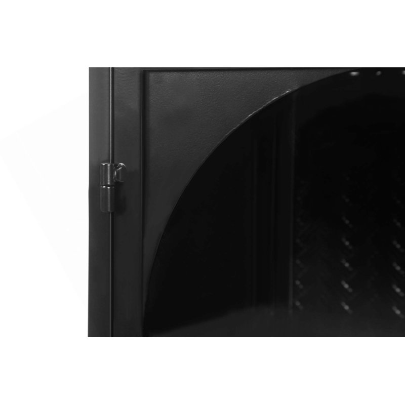 Armoire murale 27,56 po à 2 portes avec rangement à 3 niveaux, Noir